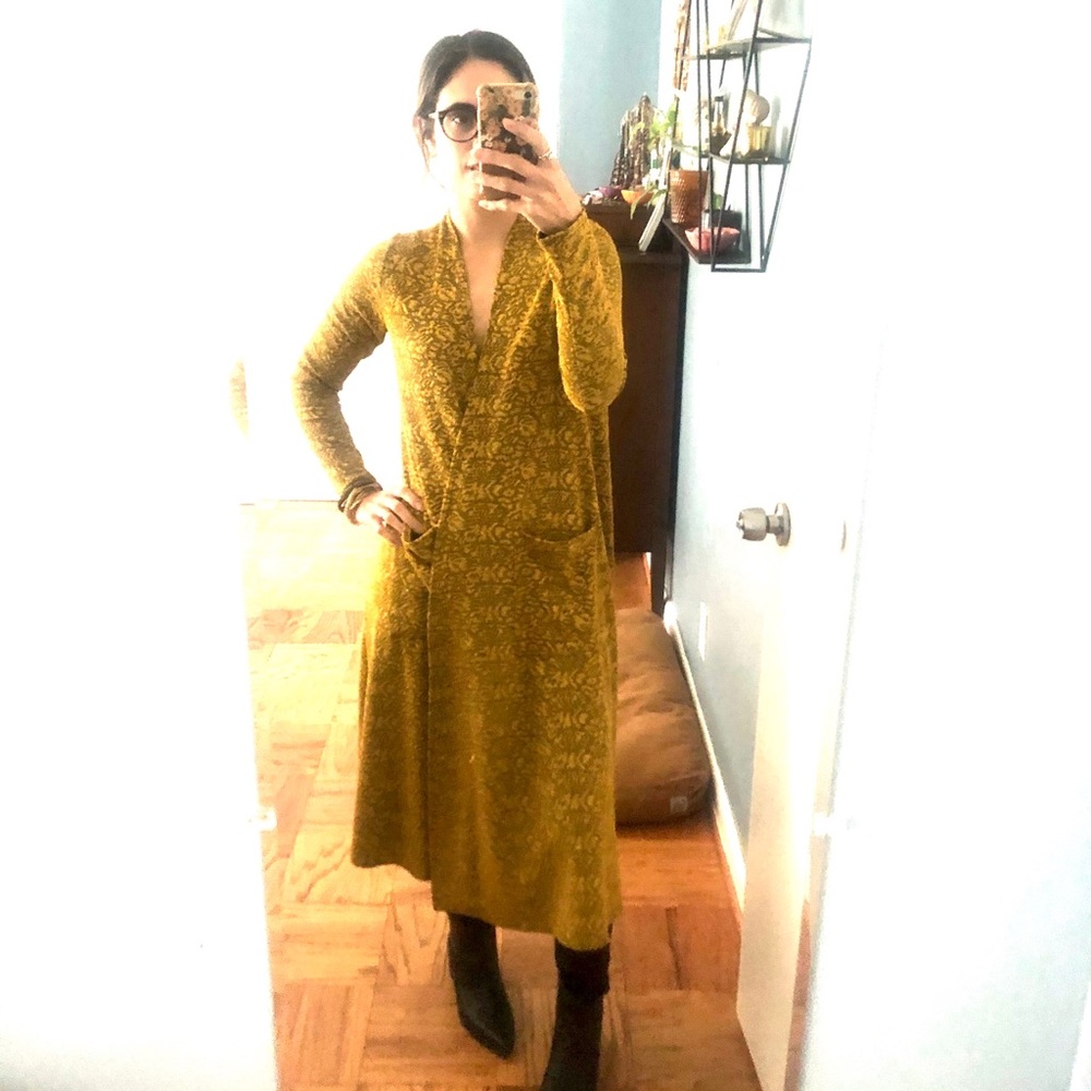 3/$30 | Yellow Gold Sarah duster/cardigan - Picture 2 of 6